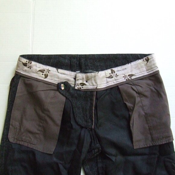 Hugo Boss grey pants wool pinstripe Joyce style women's trousers fall winter - Picture 7 of 12